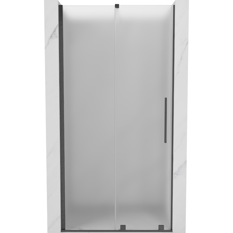 Mexen Velar drzwi prysznicowe rozsuwane 110 cm, szron, gun gray szczotkowany - 871-110-000-31-66