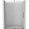 Mexen Velar Schiebeduschtür 140 cm, Mattglas, gebürstetes Gun Grey - 871-140-000-31-66