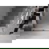 Mexen Velar Schiebeduschtür 140 cm, Mattglas, gebürstetes Gun Grey - 871-140-000-31-66