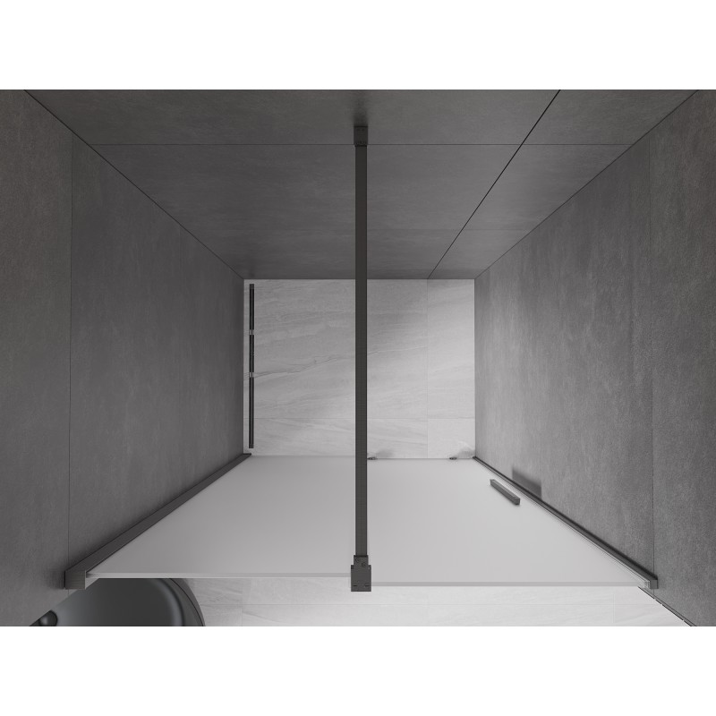 Mexen Velar drzwi prysznicowe rozsuwane 110 cm, szron, gun gray szczotkowany - 871-110-000-31-66