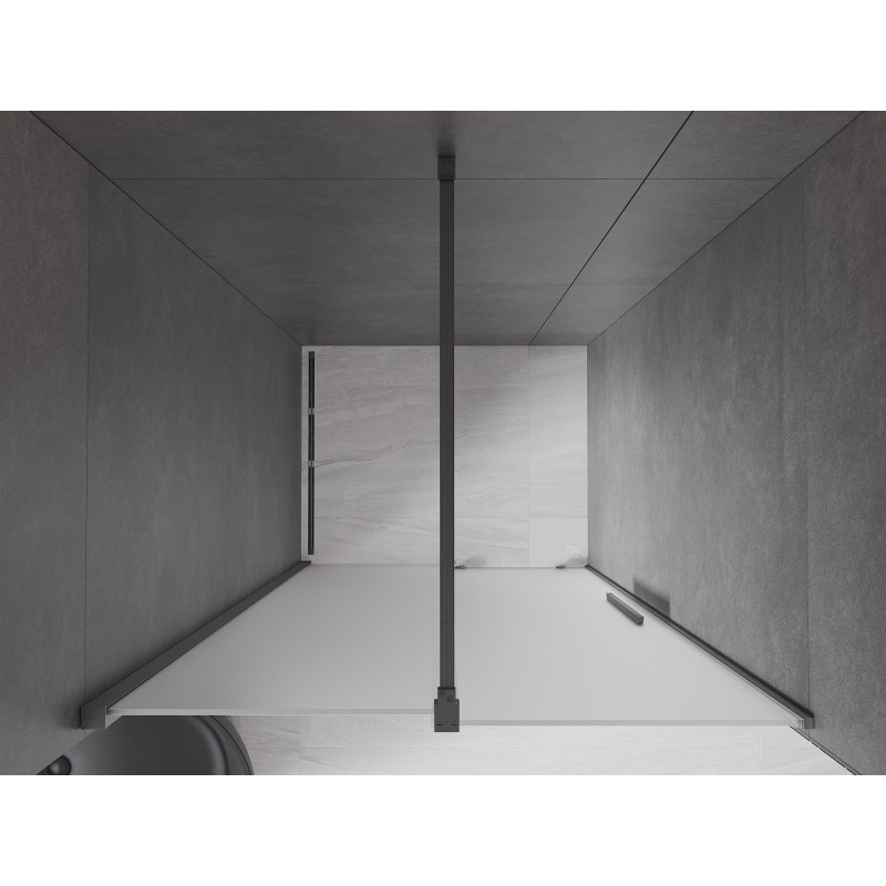 Mexen Velar libisev dušiuks, 110 cm, härmatatud, pintseldatud relv-hall - 871-110-000-31-66