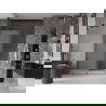 Mexen Velar Schiebeduschtür 140 cm, Mattglas, gebürstetes Gun Grey - 871-140-000-31-66