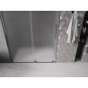 Mexen Velar drzwi prysznicowe rozsuwane 150 cm, szron, gun gray szczotkowany - 871-150-000-31-66