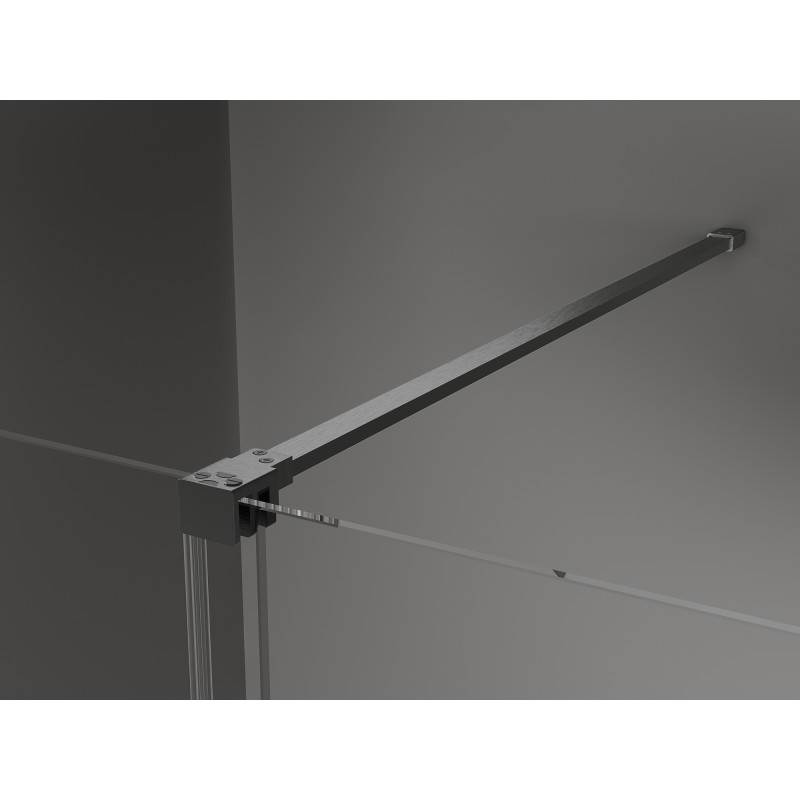 Mexen Velar drzwi prysznicowe rozsuwane 130 cm, szron, gun gray szczotkowany - 871-130-000-31-66