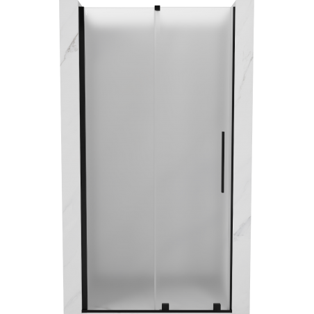 Mexen Velar schuifdouchedeur 100 cm, matglas, zwart - 871-100-000-31-70