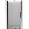 Mexen Velar Schiebetür für Dusche 110 cm, Milchglas, schwarz - 871-110-000-31-70