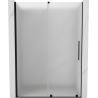 Mexen Velar portes de douche coulissantes 130 cm, givré, noir - 871-130-000-31-70