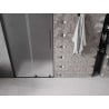 Mexen Velar drzwi prysznicowe rozsuwane 120 cm, szron, czarne - 871-120-000-31-70