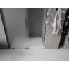 Mexen Velar sliding shower door 130 cm, frosted, black - 871-130-000-31-70