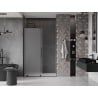 Mexen Velar portes de douche coulissantes 130 cm, givré, noir - 871-130-000-31-70