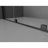 Mexen Velar drzwi prysznicowe rozsuwane 120 cm, szron, czarne - 871-120-000-31-70