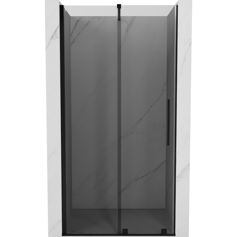 Mexen Velar 90 cm liukuoviset suihkuovet, grafiitti, musta - 871-090-000-41-70