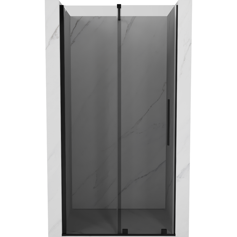 Mexen Velar portas de duche de correr 110 cm, grafite, pretas - 871-110-000-41-70