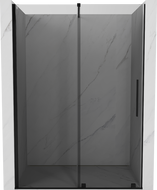 Mexen Velar rutschen Duschdier 130 cm, Grafitt, schwaarz - 871-130-000-41-70