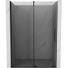 Mexen Velar Sliding Shower Door 150 cm, Graphite, Black - 871-150-000-41-70