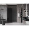 Mexen Velar drzwi prysznicowe rozsuwane 140 cm, grafit, czarne - 871-140-000-41-70