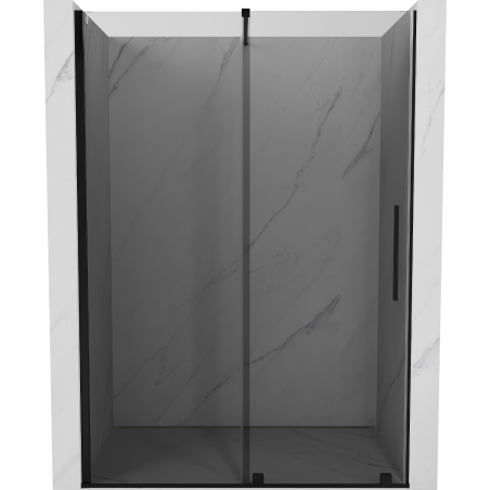 Mexen Velar drzwi prysznicowe rozsuwane 160 cm, grafit, czarne - 871-160-000-41-70