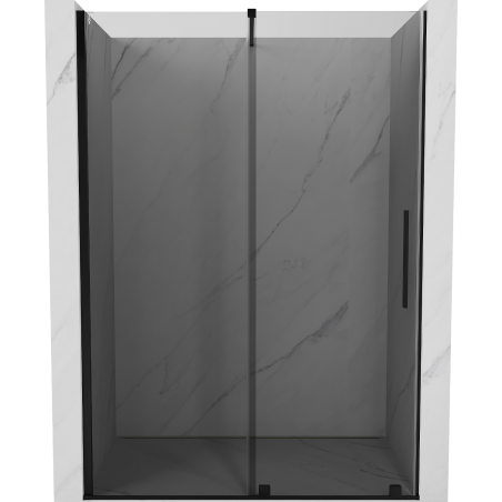 Mexen Velar schuifbare douchedeur 160 cm, grafiet, zwart - 871-160-000-41-70