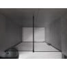 Mexen Velar drzwi prysznicowe rozsuwane 150 cm, grafit, czarne - 871-150-000-41-70