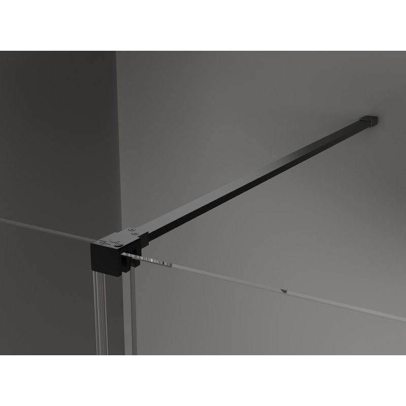 Mexen Velar drzwi prysznicowe rozsuwane 90 cm, grafit, czarne - 871-090-000-41-70