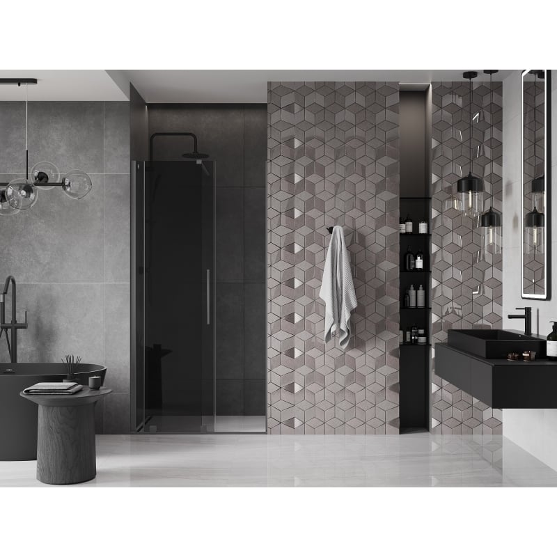Mexen Velar lükandduššiuksed 100 cm, grafiit, gunmetal - 871-100-000-41-95