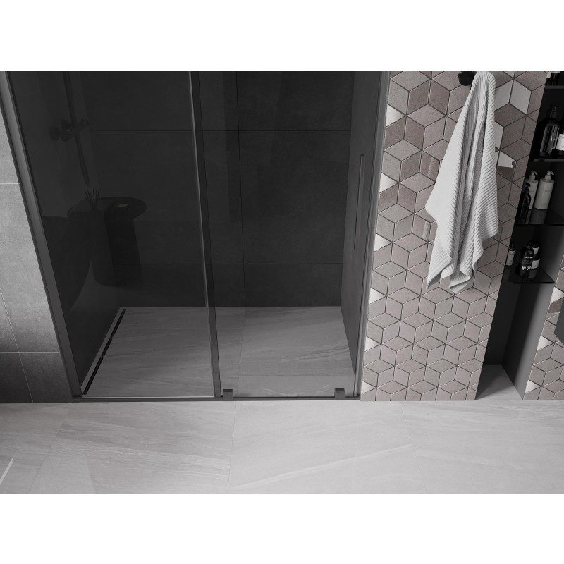 Mexen Velar liuguksed dušile 150 cm, grafiit, tumemetall - 871-150-000-41-95