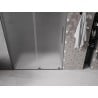 Mexen Velar drzwi prysznicowe rozsuwane 160 cm, szron, gun metal - 871-160-000-31-95