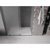 Mexen Velar 150 cm Sliding Shower Door, Frosted, Gun Metal - 871-150-000-31-95