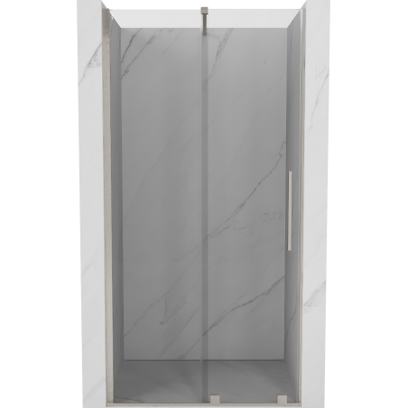 Mexen Velar porta de chuveiro de correr 110 cm, transparente, níquel escovado - 871-110-000-01-97