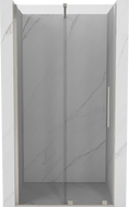 Mexen Velar Schiebetür Dusche 110 cm, transparent, gebürstetes Nickel - 871-110-000-01-97