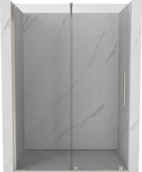 Mexen Velar sliding shower door 130 cm, transparent, brushed nickel - 871-130-000-01-97
