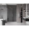 Mexen Velar drzwi prysznicowe rozsuwane 150 cm, transparent, nikiel szczotkowany - 871-150-000-01-97