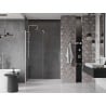 Mexen Velar drzwi prysznicowe rozsuwane 160 cm, transparent, nikiel szczotkowany - 871-160-000-01-97