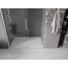 Mexen Velar klizna tuš vrata 150 cm, prozirna, brušeni nikal - 871-150-000-01-97
