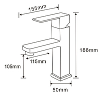 Mexen Emma pesuallashana, harjattu kulta - 71900-50