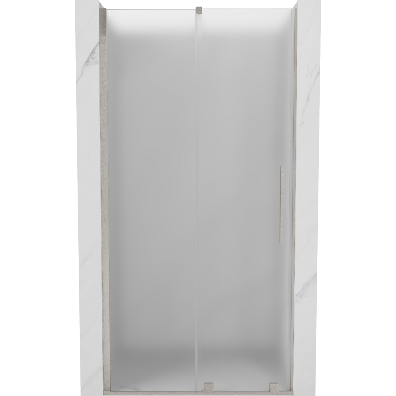 Mexen Velar porta doccia scorrevole 110 cm, brina, nichel spazzolato - 871-110-000-31-97