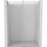 Mexen Velar Schiebetür Dusche 130 cm, satiniert, gebürstetes Nickel - 871-130-000-31-97