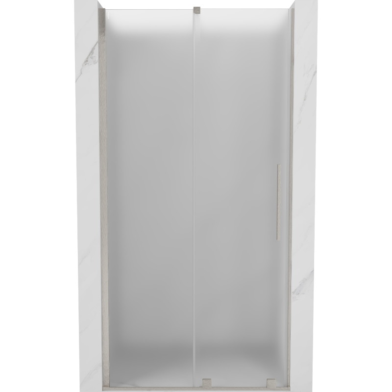 Mexen Velar lükand dušiukse 120 cm, härmatis, harjatud nikkel - 871-120-000-31-97