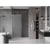 Mexen Velar sliding shower doors 160 cm, frost, brushed nickel - 871-160-000-31-97