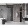 Mexen Velar drzwi prysznicowe rozsuwane 120 cm, szron, nikiel szczotkowany - 871-120-000-31-97
