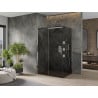Mexen Omega sliding shower cabin 110 x 80 cm, graphite, chrome - 825-110-080-01-40