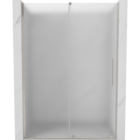 Mexen Velar schuifdouchedeur 160 cm, ijs, geborsteld nikkel - 871-160-000-31-97