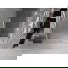 Mexen Velar schuifdouchedeur 160 cm, ijs, geborsteld nikkel - 871-160-000-31-97
