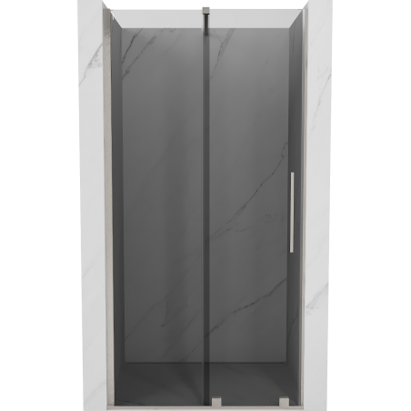 Mexen Velar sliding shower doors 90 cm, graphite, brushed nickel - 871-090-000-41-97