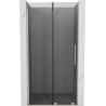 Mexen Velar Schiebetür für Dusche 110 cm, Graphit, gebürsteter Nickel - 871-110-000-41-97