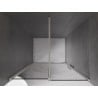 Mexen Velar sliding shower doors 90 cm, graphite, brushed nickel - 871-090-000-41-97