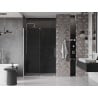 Mexen Velar sliding shower door 160 cm, graphite, brushed nickel - 871-160-000-41-97
