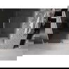 Mexen Velar Schiebetür für Dusche 140 cm, Graphit, gebürsteter Nickel - 871-140-000-41-97