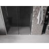 Mexen Velar sliding shower door 160 cm, graphite, brushed nickel - 871-160-000-41-97
