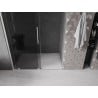 Mexen Velar sliding shower door 160 cm, graphite, brushed nickel - 871-160-000-41-97